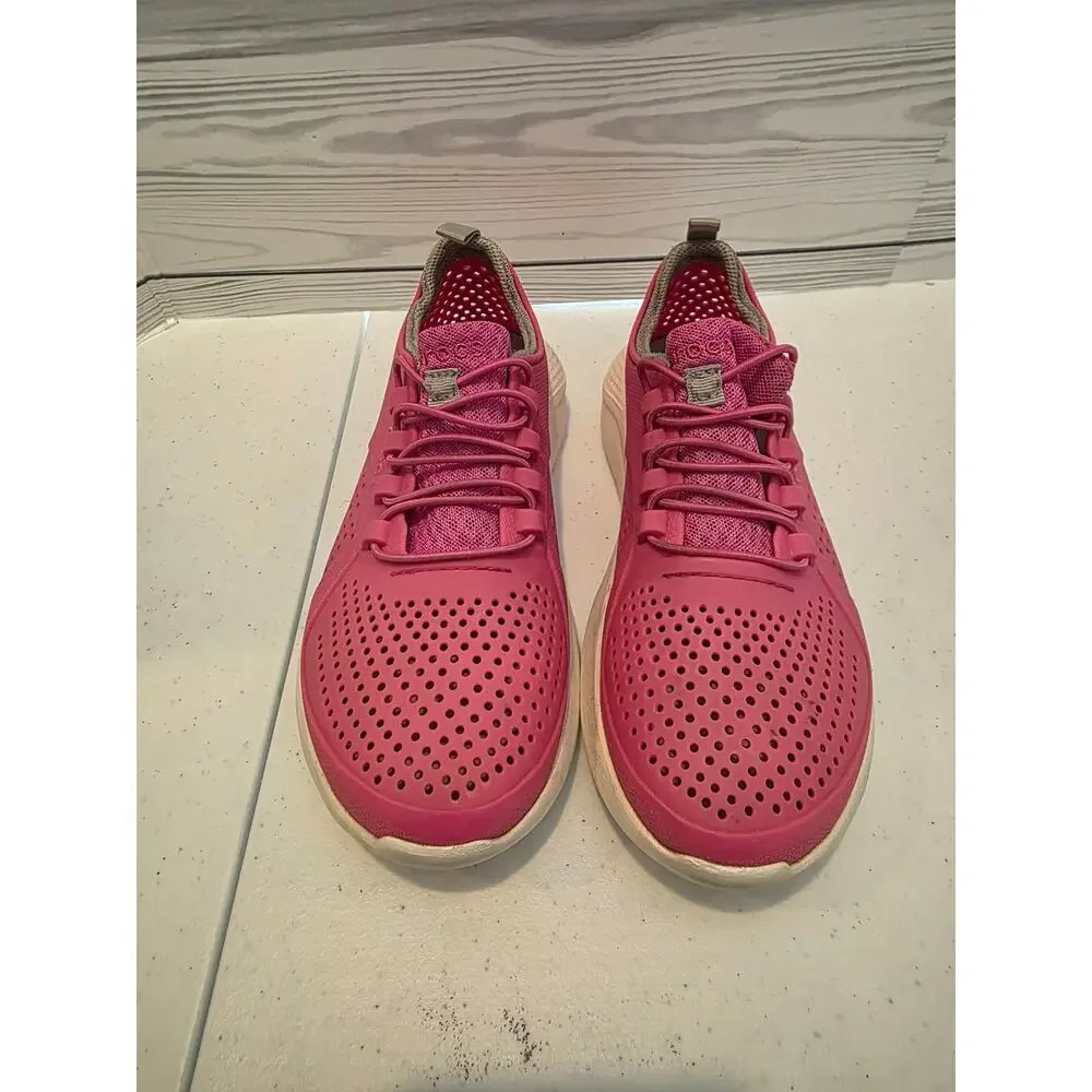 Crocs LiteRide Pacer Shoe Size J5 Pink 206011 water shoes play